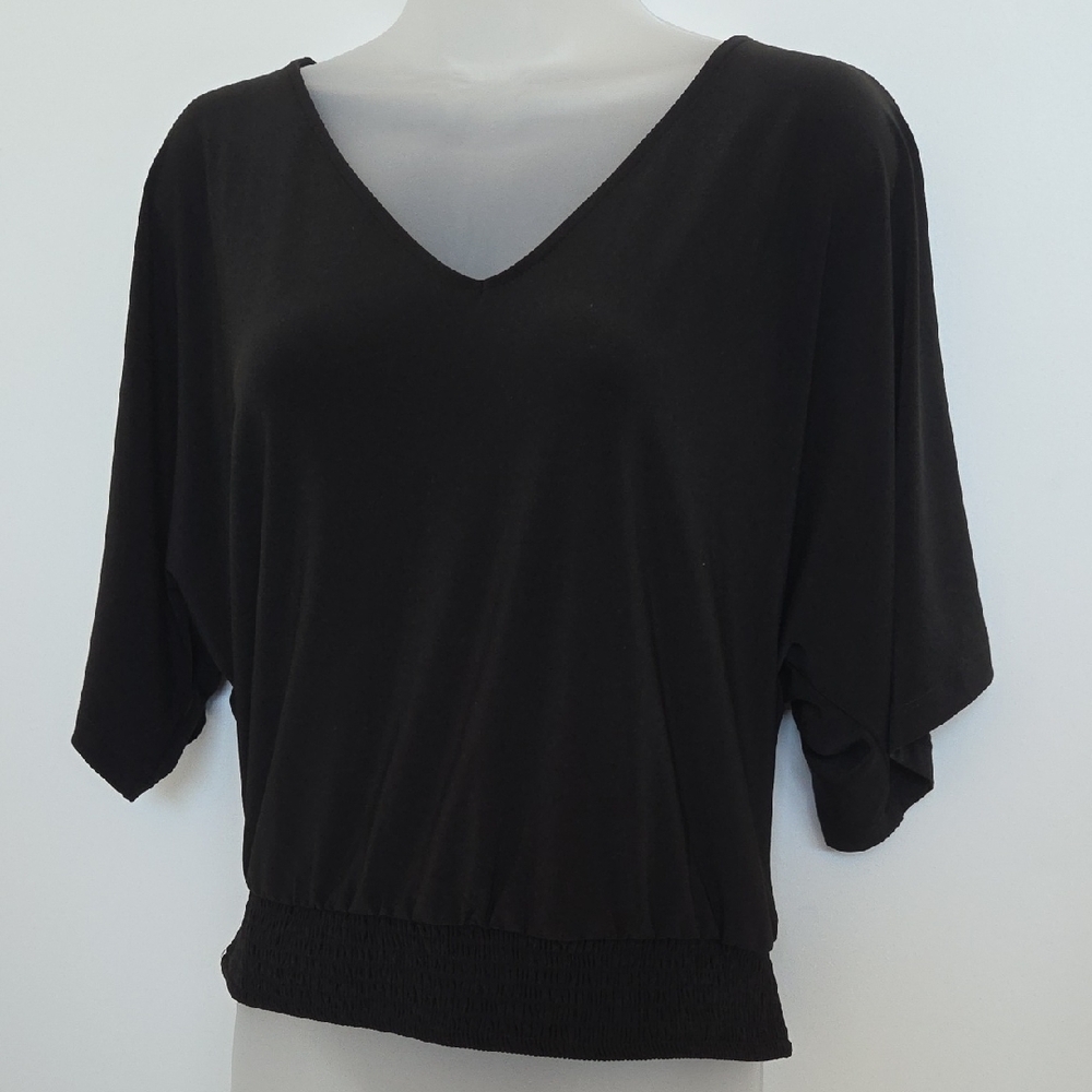NWT White House Black Market Black Blouse